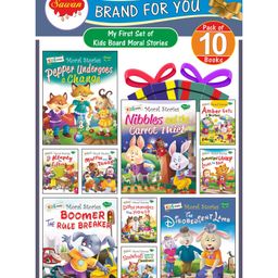 Sawan My Complete Set of Board Books with Moral Stories Pack of 10 - English-11