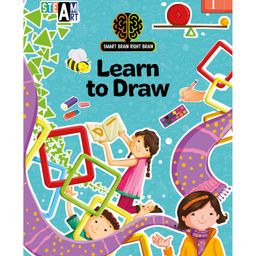 Activity book Smart Brain Right Brain Art Level 1 Learn to Draw - English-15