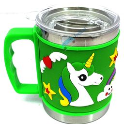 FunBlast Stainless Steel Mug with Lid Green - 350 ml-image-11
