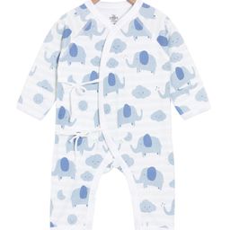 The Mom Store Full Sleeves Elephant Print Romper - White-image-14