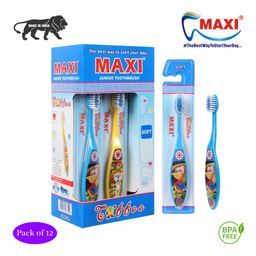 Maxi Toffee Junior Toothbrush Pack Of 12 -Multicolour-14