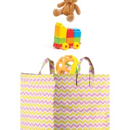 POLKA TOTS Canvas Portable Toy Storage Bags Clothes Organizer Baskets - Zic Zac-12