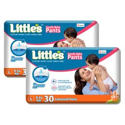 Little's Comfy Baby Standard  Pant Style Diaper Large - 30 Pieces - (Pack of 2)-21