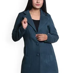 COMFY SPARROW Wool Notched Lapel Collar Single-Breasted Overcoat-image-44