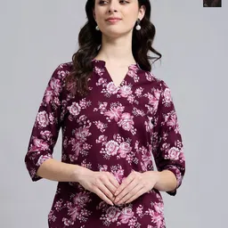 THE FAB FACTORY Women Pack of 2 Floral Printed V-Neck Empire Top-picture-18