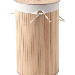 MUSH Brown Bamboo Laundry Bag With Lid 72 L-29