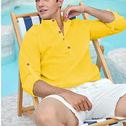 SQS Men Cotton Straight Kurtas-picture-49