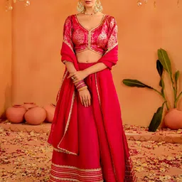 Jaipur Kurti Embroidered Ready to Wear Lehenga & Blouse With Dupatta-picture-54