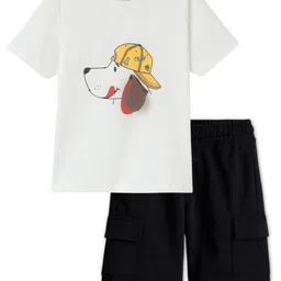 FUNKRAFTS Boys Printed Short Sleeves Pure Cotton T-shirt With Shorts-image-72