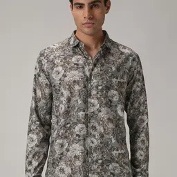 Banana Club Floral Chiniz Printed Classic Slim Fit Shirt-image-2