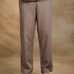 Uncluttered Closet Men Relaxed Baggy Fit Trousers-picture-5
