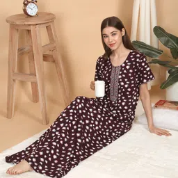 Sweet Dreams Printed Maxi Nightdress-image-27