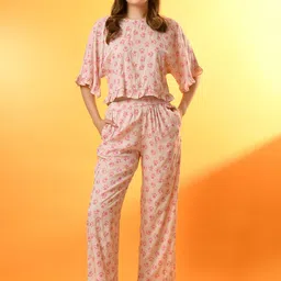 PRETTY LOVING THING Women Printed Night suit-image-27