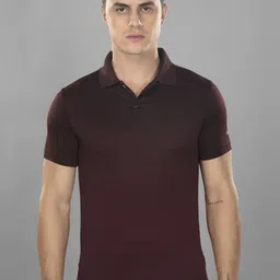 SPORT SUN Men Dri-FIT Solid Polo Collar T-shirt-image-52