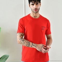 INVICTUS Typography Printed Round Neck Short Sleeves Regular Fit Casual T-Shirt-picture-29