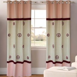Dekor World Multicoloured Set of 2 Window Curtain-15