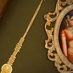 arch fashion Women Gold-Plated Traditional Micron Maang Tikka Head Jewellery-picture-34