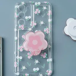 PEEPERLY Floral Printed Samsung Galaxy S24 Cute Korean Floral Gripper Back Case-28