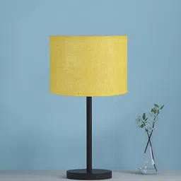 Aura Yellow Cylindrical Shaped Table Lamp-6