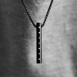 Mesmerize Barrel Men Stainless Steel Believe Motivation Barrel Pendant With Chain-image-52