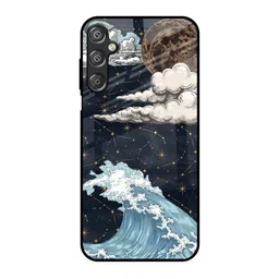 QRIOH High Tides Printed Sleek & Lightweight Silicone Samsung Galaxy M15 5G Glass BackCase-picture-32