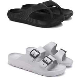 PENNEN Men Set Of 2 Thongs & Slider Flip Flops-picture-24