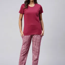 Ramraj Women Pure Cotton Printed Night suit-image-50