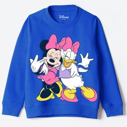 YK Disney Girls Graphic Printed Round Neck Cotton Pullover Sweatshirt-picture-31