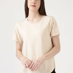FILMODE Women Extended Sleeves Bio Finish Cut Outs T-shirt-image-79