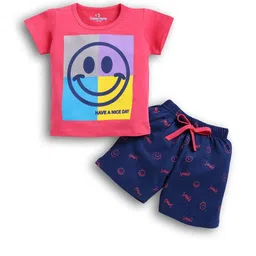 Colourspop Girls Printed Top With Shorts Clothing Set-picture-33