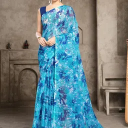 Garden Vareli Pure Chiffon Saree-picture-43