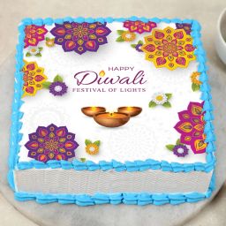 Happy Diwali Poster Cake-image-97