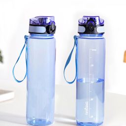Nestasia Blue Set of 2 Plastic Solid Water Bottle-picture-48