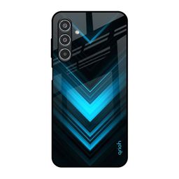 QRIOH Vertical Blue Arrow Printed Samsung Galaxy M35 5G Back Case Mobile Accessories-image-89