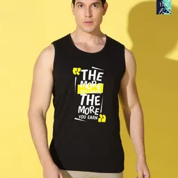WOOSTRO Men Pack Of 2 Typography Printed Scoop Neck Cotton Slim Fit T-shirts-image-58