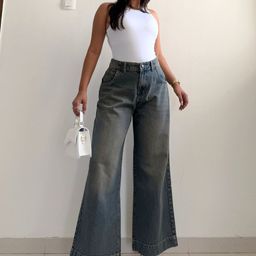 Off Duty India Women Wide Leg Low Distress Heavy Fade Jeans-image-4