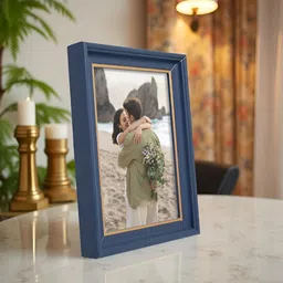 Golden Peacock Blue 1 Pieces MDF Table Photo Frames-20