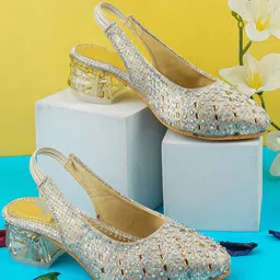 BAESD Girls Party Block Mules-19