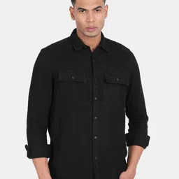Blu MNKY Men Smart Slim Fit Casual Shirt-picture-18