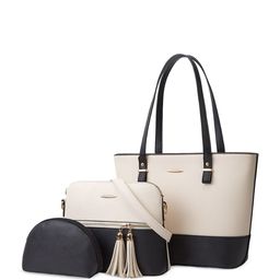 RAVE Women Colourblocked Shopper Shoulder Bags-image-81