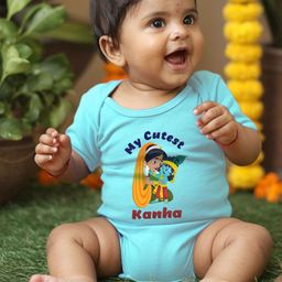 FFLIRTYGO Infants Janmashtami Printed Cotton Round Neck Bodysuit-image-43