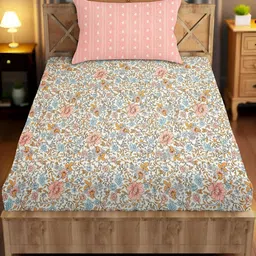 IVAZA White Geometric 250 Microfiber Single-image-65