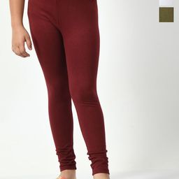 KAYU Girls Pack Of 3 Solid Ankle-Length Leggings-image-23