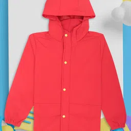 HOUSE OF VEDAS Unisex Kids Windcheater Water Resistant Hooded Sports Jacket-image-97