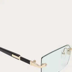 PELLE LUXUR Unisex Rectangle Sunglasses with UV Protected Lens PL25GS14 image 2