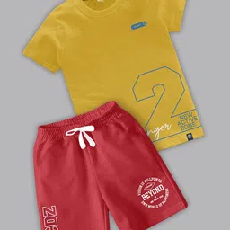BAESD Boys Printed T-shirt with Shorts-image-85