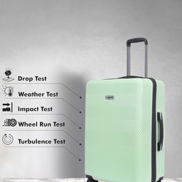 Luggero ASTRO Set Of 2 Textured Hard Sided Trolly Suitcase image 3