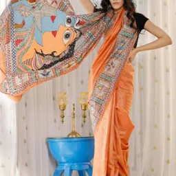Suha Ethnic Motifs Printed Pure Cotton Saree-picture-36