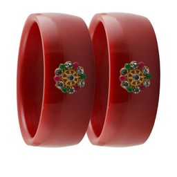 Vidhya Kangan Women Red Bangle-image-88