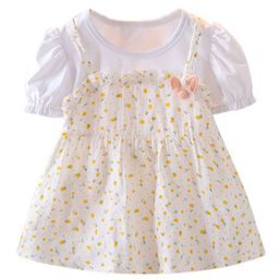 StyleCast x Revolte Girl Graphic Print Puff Sleeve PinaforeDress-image-28
